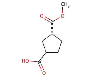 (1R,3S)-1,3-Cyclopentanedicarboxylic Acid 1-Methyl Ester - chemical structure image