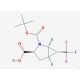 (1R,3S,5R,6R)-2-(tert-butoxycarbonyl)-6-(trifluoromethyl)-2-azabicyclo[3.1.0]hexane-3-carboxylic acid - chemical structure im