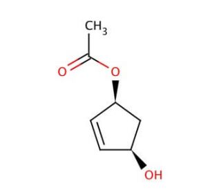(1R,4S)-cis-4-Acetoxy-2-cyclopenten-1-ol (CAS 60176-77-4) - chemical structure image