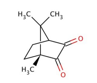 (1R)-(&minus;)-Camphorquinone (CAS 10334-26-6) - chemical structure image