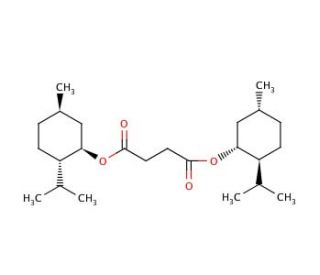 (1R)-(&minus;)-Dimenthyl succinate (CAS 34212-59-4) - chemical structure image