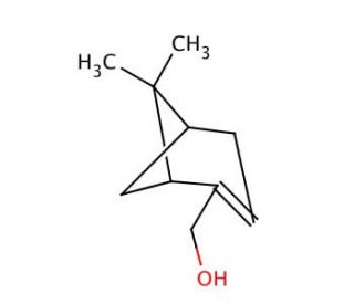 (1R)-(&minus;)-Myrtenol (CAS 19894-97-4) - chemical structure image