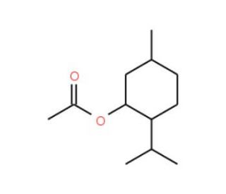 (1R)-(&minus;)-Neomenthyl acetate (CAS 146502-80-9) - chemical structure image