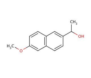 (1RS)-1-(6-Methoxy-2-naphthyl)ethanol (Naproxen Impurity K) (CAS 77301-42-9) - chemical structure image