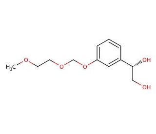 (1S)-1-[3-[(2-Methoxyethoxy)methoxy]phenyl]-1,2-ethanediol - chemical structure image