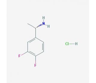 (1S)-1-(3,4-difluorophenyl)ethanamine hydrochloride (CAS 321318-17-6) - chemical structure image