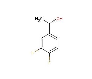 (1S)-1-(3,4-difluorophenyl)ethanol (CAS 126534-40-5) - chemical structure image