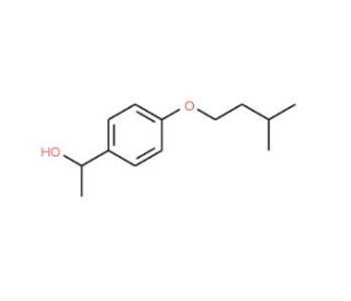 (1S)-1-[4-(3-methylbutoxy)phenyl]ethanol - chemical structure image