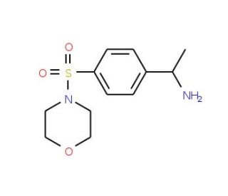 (1S)-1-[4-(morpholin-4-ylsulfonyl)phenyl]ethanamine - chemical structure image