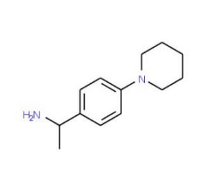(1S)-1-(4-piperidin-1-ylphenyl)ethanamine - chemical structure image