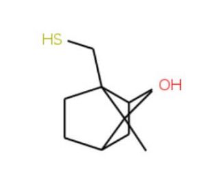 (1S)-(&minus;)-10-Mercaptoisoborneol (CAS 71242-58-5) - chemical structure image