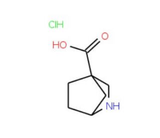 (1S)-2-azabicyclo[2.2.1]heptane-4-carboxylic acid hydrochloride - chemical structure image