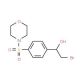 (1S)-2-bromo-1-[4-(morpholin-4-ylsulfonyl)phenyl]ethanol - chemical structure image