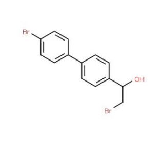 (1S)-2-bromo-1-(4&prime;-bromo-1,1&prime;-biphenyl-4-yl)ethanol - chemical structure image