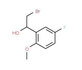 (1S)-2-bromo-1-(5-fluoro-2-methoxyphenyl)ethanol - chemical structure image