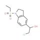 (1S)-2-chloro-1-[1-(ethylsulfonyl)-2,3-dihydro-1H-indol-5-yl]ethanol - chemical structure image