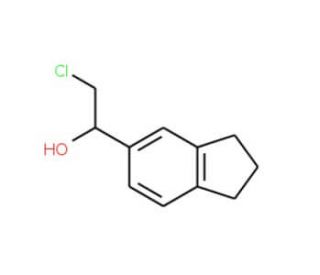 (1S)-2-chloro-1-(2,3-dihydro-1H-inden-5-yl)ethanol - chemical structure image