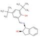 (1S,2R)-1-[(3,5-Di-tert-butyl-2-hydroxybenzylidene)amino]-2-indanol (CAS 212378-89-7) - chemical structure image