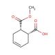 (1S,2R)-1-Methyl cis-1,2,3,6-tetrahydrophthalate (CAS 88335-93-7) - chemical structure image