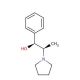 (1S,2R)-1-Phenyl-2-(1-pyrrolidinyl)-1-propanol (CAS 56571-91-6) - chemical structure image