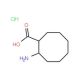 (1S,2R)-2-Amino-cyclooctanecarboxylic acid hydrochloride (CAS 522644-10-6) - chemical structure image
