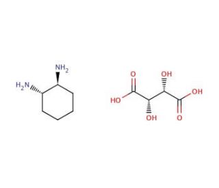 (1S,2S)-(&minus;)-1,2-Diaminocyclohexane D-tartrate (CAS 67333-70-4) - chemical structure image