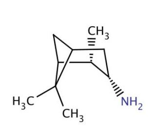 (1S,2S,3S,5R)-(&plus;)-Isopinocampheylamine (CAS 13293-47-5) - chemical structure image