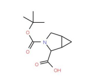 (1S,2S,5R)-3-(tert-butoxycarbonyl)-3-azabicyclo[3.1.0]hexane-2-carboxylic acid - chemical structure image