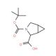 (1S,2S,5R)-3-(tert-butoxycarbonyl)-3-azabicyclo[3.1.0]hexane-2-carboxylic acid - chemical structure image