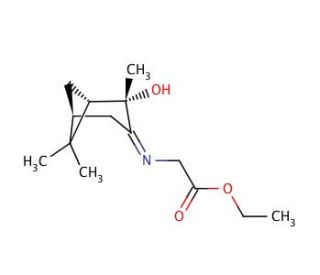 (1S,2S,5S)-Ethyl [(2-Hydroxypinan-3-ylene)amino]acetate (CAS 90473-00-0) - chemical structure image