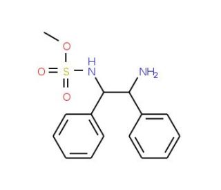 (1S,2S)-N-Methylsulfonyl-1,2-diphenylethanediamine (CAS 300345-76-0) - chemical structure image