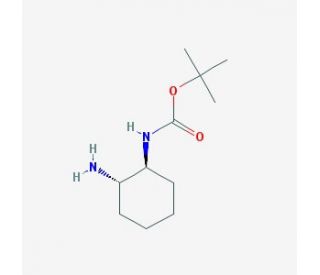 (1S,2S)-trans-N-Boc-1,2-cyclohexanediamine (CAS 180683-64-1) - chemical structure image