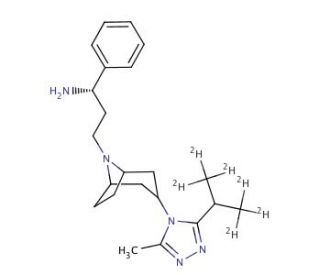 (1S)-3-[3-((3-Isopropyl-d6)-5-methyl-4H-1,2,4-triazol-4-yl)-exo-8-azabicyclo[3.2.1]oct-8-yl]-1-phenyl-1-propanamine - chemica