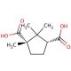 (1S,3R)-(−)-Camphoric acid (CAS 560-09-8) - chemical structure image