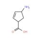 (−)-(1S,4R)-4-Aminocyclopent-2-enecarboxylic acid (CAS 168471-40-7) - chemical structure image