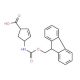 (1S,4R)-(- )-4-(Fmoc-amino)-2-cyclopentene-1-carboxylic acid (CAS 220497-64-3) - chemical structure image