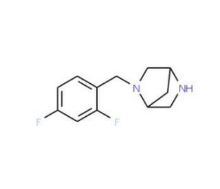 (1S,4S)-2-(2,4-Difluorobenzyl)-2,5-diaza-bicyclo[2.2.1]heptane - chemical structure image