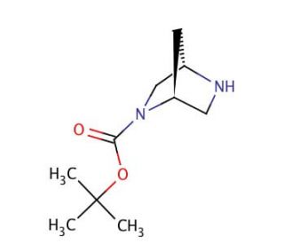 (1S,4S)-(&minus;)-2-Boc-2,5-diazabicyclo[2.2.1]heptane (CAS 113451-59-5) - chemical structure image