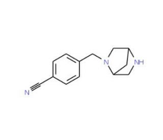 (1S,4S)-4-(2,5-Diaza-bicyclo[2.2.1]hept-2-ylmethyl)-benzonitrile - chemical structure image