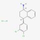 (1S,4S)-N-Desmethyl Sertraline Hydrochloride (CAS 675126-10-0) - chemical structure image