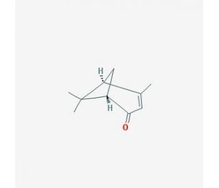 (1S)-(&minus;)-Verbenone (CAS 1196-01-6) - chemical structure image