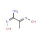 (1Z,2E)-N′-hydroxy-2-(hydroxyimino)propanimidamide - chemical structure image