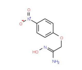 (1Z)-N&prime;-Hydroxy-2-(4-nitrophenoxy)ethanimidamide - chemical structure image
