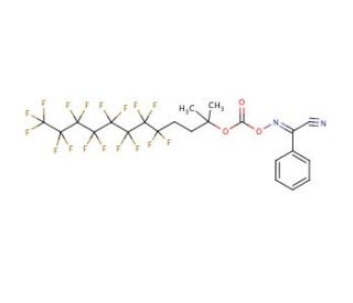 2-[(1,1-Dimethyl-1H,1H,2H,2H,3H,3H-perfluoroundecyloxy)carbonyloxyimino]-2-phenylacetonitrile (CAS 350716-42-6) - chemical st