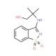 2-[(1,1-dioxido-1,2-benzisothiazol-3-yl)amino]-2-methylpropan-1-ol - chemical structure image