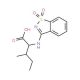 2-[(1,1-dioxido-1,2-benzisothiazol-3-yl)amino]-3-methylpentanoic acid - chemical structure image