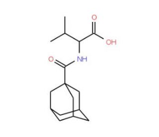 2-[(1-adamantylcarbonyl)amino]-3-methylbutanoic acid - chemical structure image