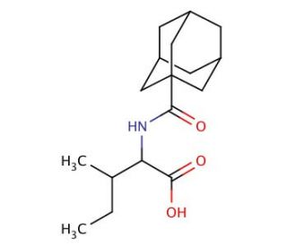 2-[(1-adamantylcarbonyl)amino]-3-methylpentanoic acid (CAS 1008267-51-3) - chemical structure image
