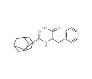 2-[(1-adamantylcarbonyl)amino]-3-phenylpropanoic acid - chemical structure image