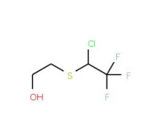 2-[(1-chloro-2,2,2-trifluoroethyl)thio]ethanol - chemical structure image